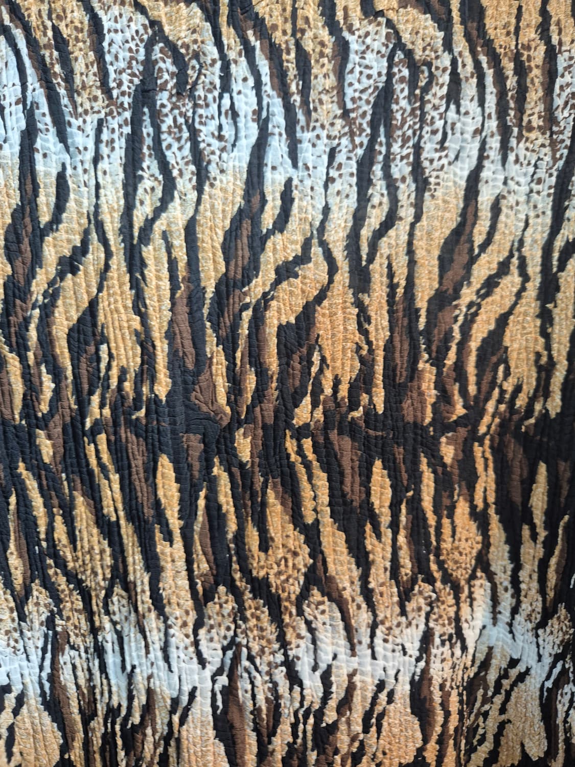 Yanco 호랑이무늬 플리츠 주름 반팔 티셔츠 55 66 상품이미지5