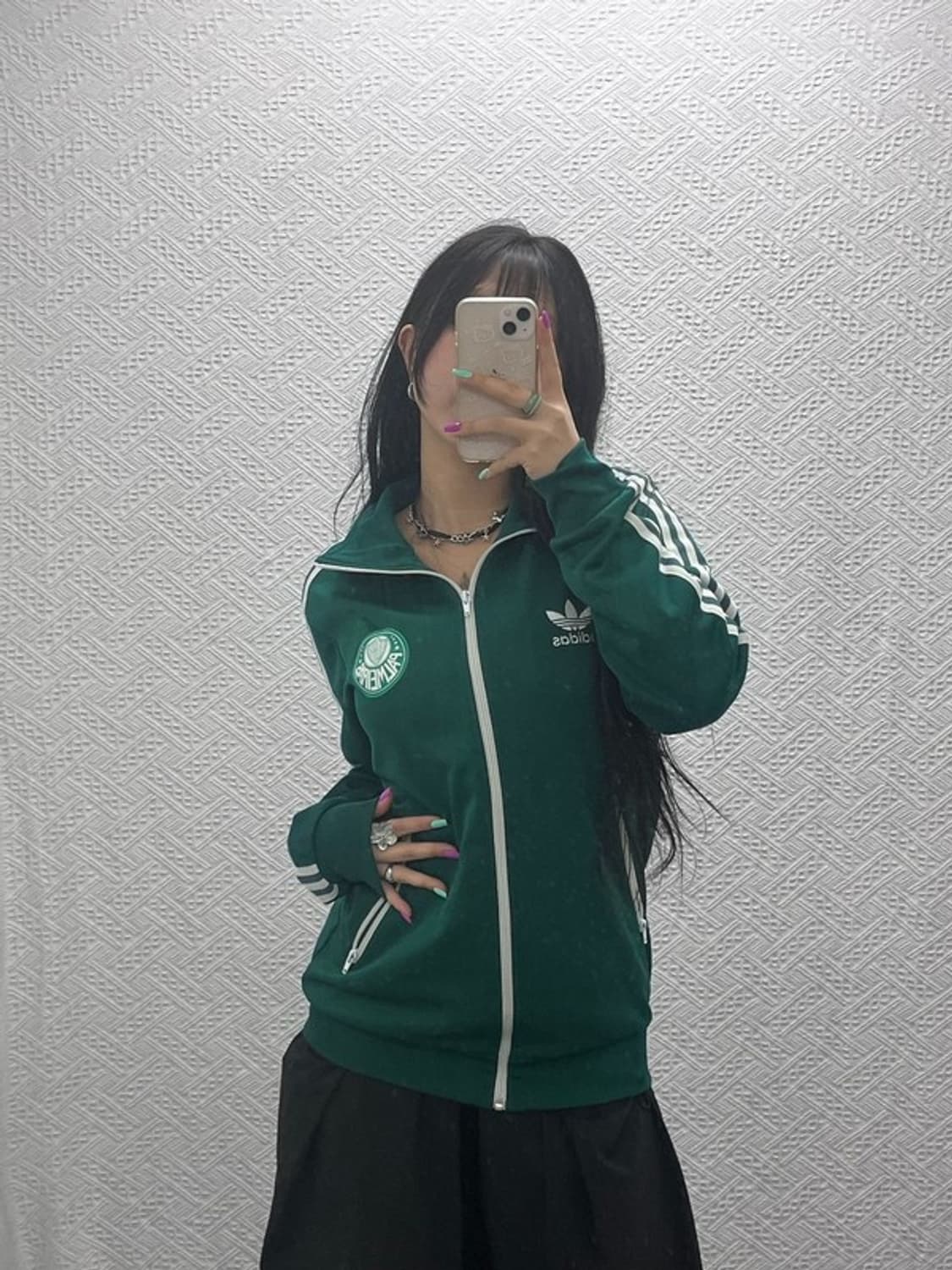 아디다스 올드스쿨 팔메이라스 딥그린 트랙탑 져지 집업 95 C07238 상품이미지2