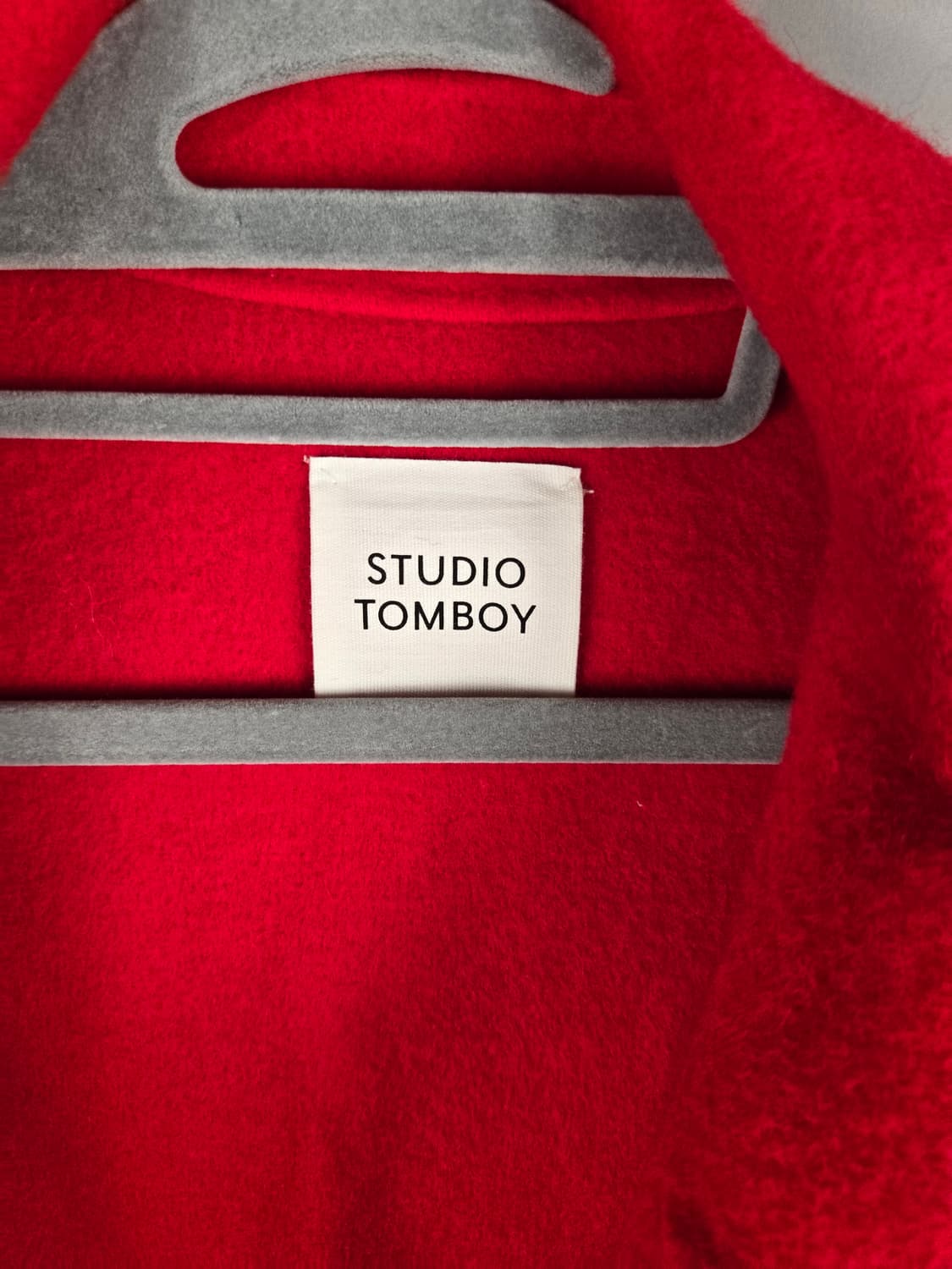 [무료배송]스튜디오 톰보이 여성 오버핏 울 앙고라 더플 코트 상품이미지9