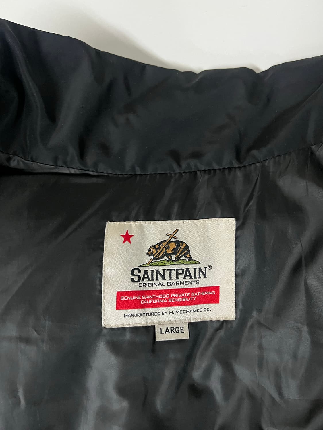 L) 세인트페인 패딩 점퍼 블랙 상품이미지4