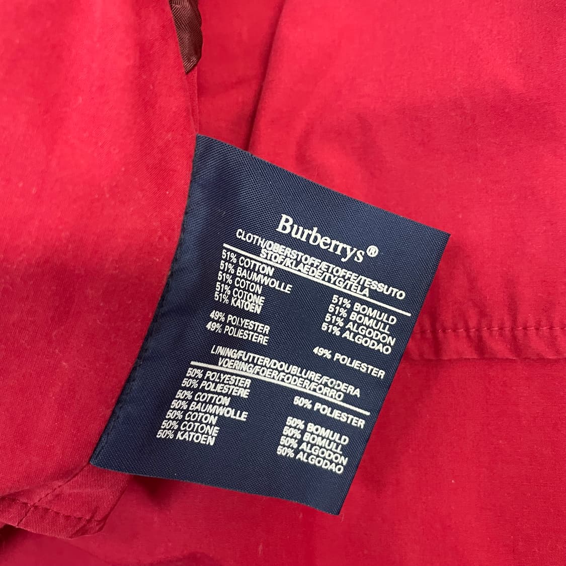 버버리 Burberry 아카이브 블루종 자켓 레드 상품이미지6