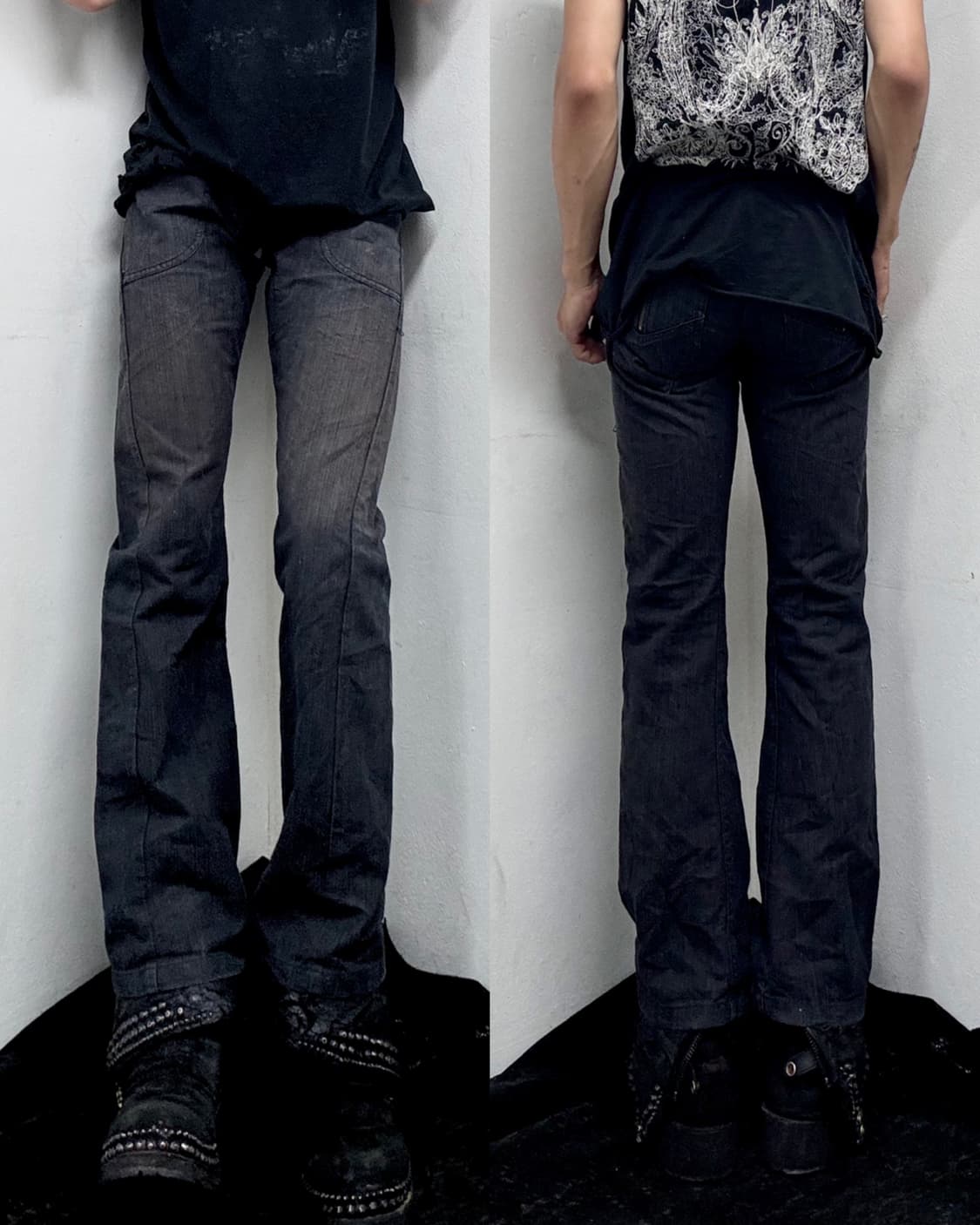 “BA-TSU” 00’s Zipper Detail Curve Jeans 상품이미지8