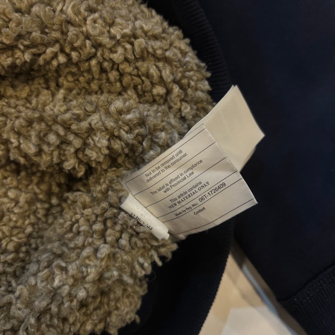 아베크롬비 양털후드집업 네이비 상품이미지3