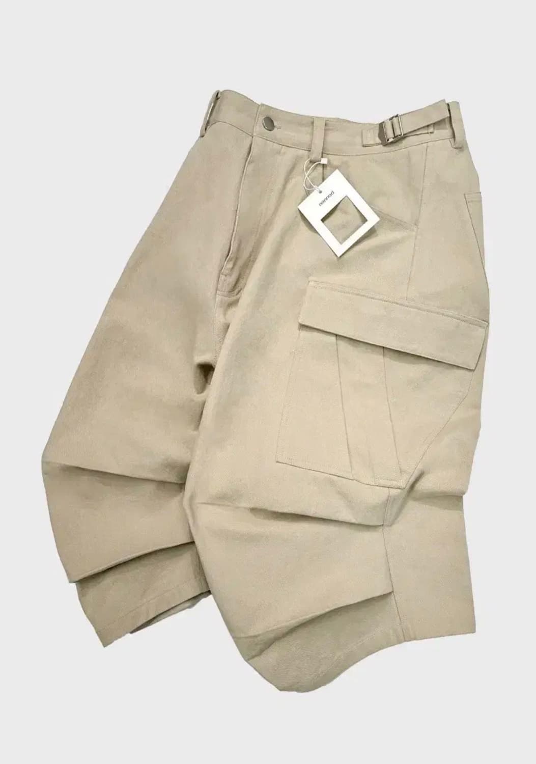 [1] 논노드 사이드 카고 쇼츠 베이지 상품이미지1