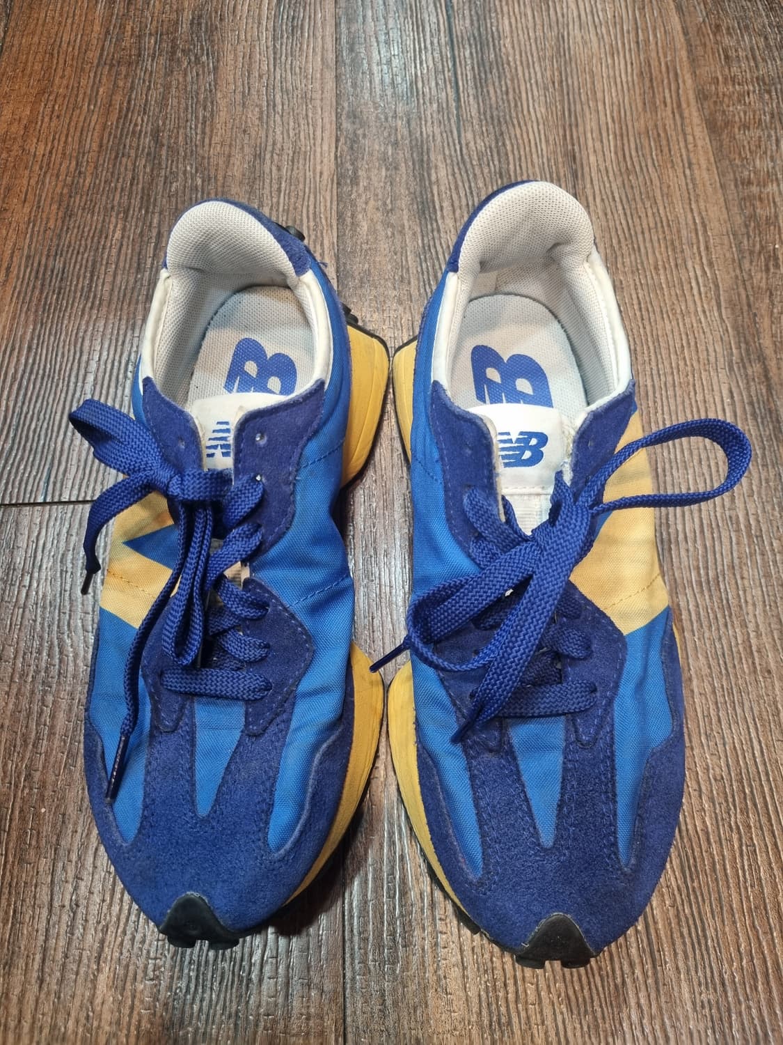 뉴발란스 327 블루/옐로우 225mm 운동화 상품이미지1