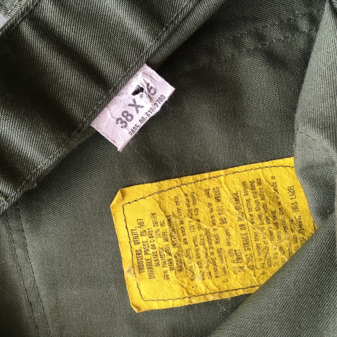 1980’s US ARMY OG 507 Fatigue Trousers 상품이미지8