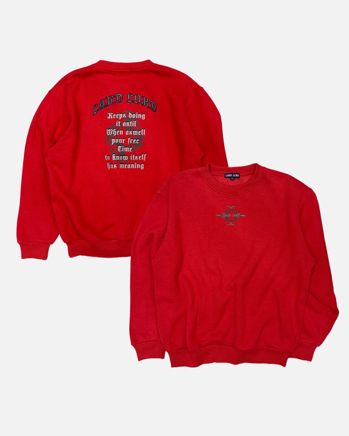 trival printing red sweatshirt 상품이미지1