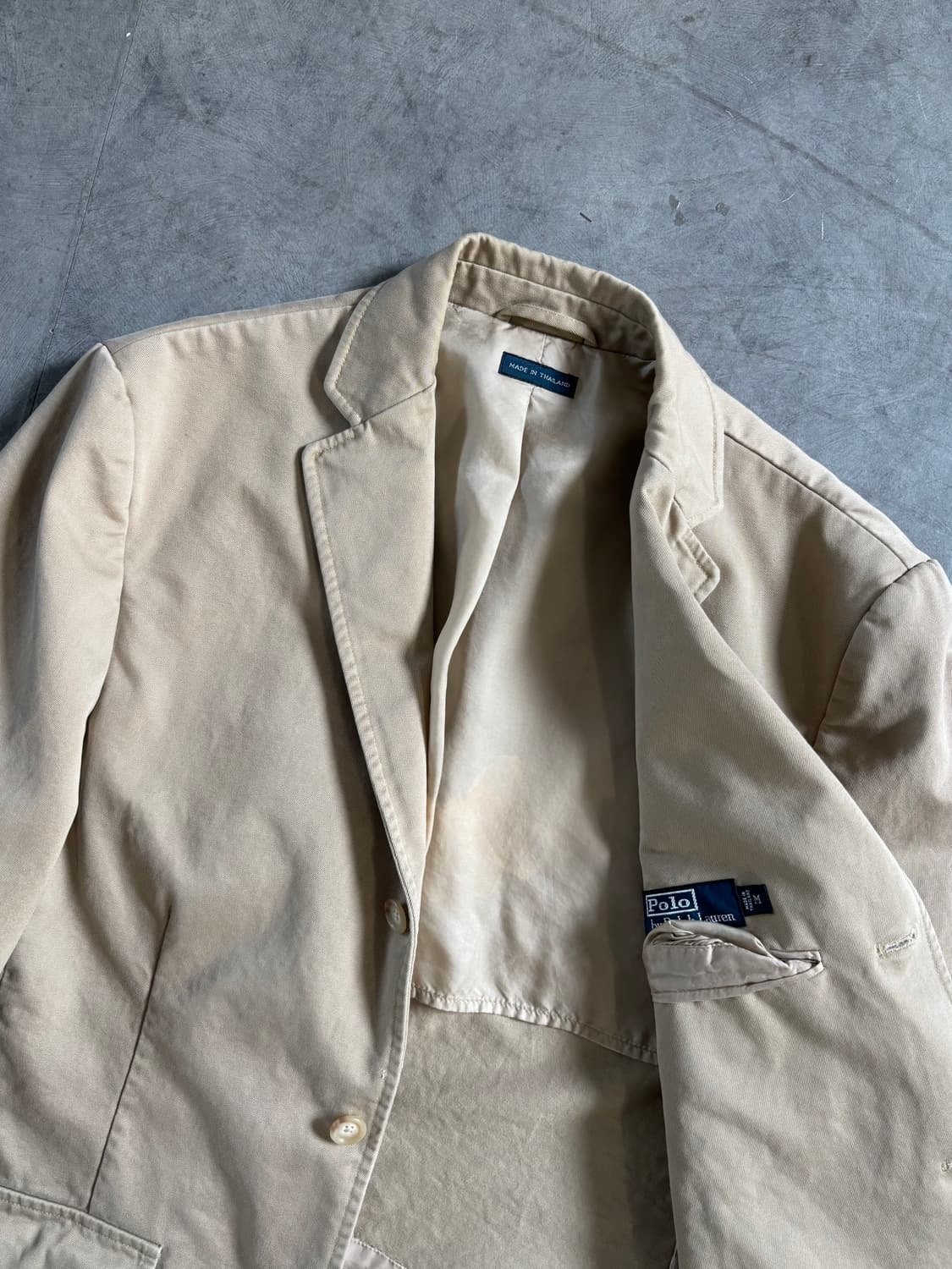 Polo 폴로 랄프로렌 베이지 코튼 블레이저 자켓 상품이미지2