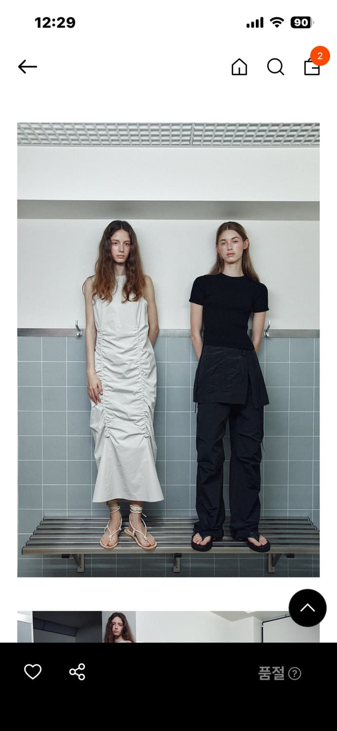 [르] 스커트 레이어드 팬츠 (블랙) 상품이미지3