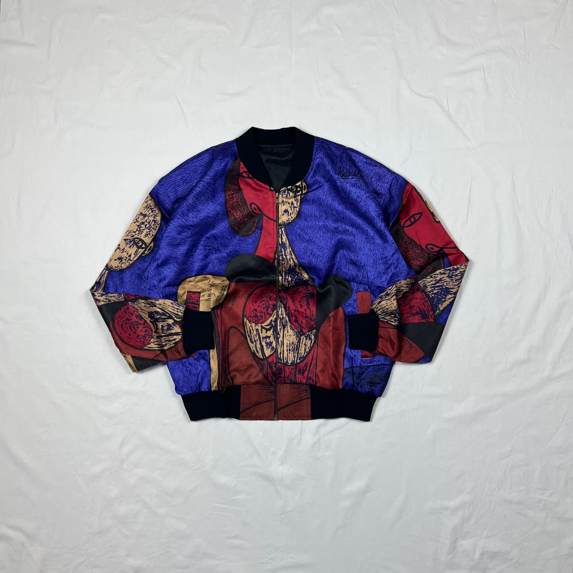 90‘s picasso 올 프린트 블루종 자켓 상품이미지1