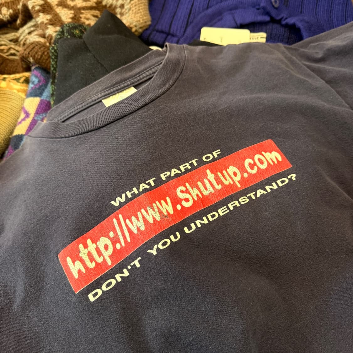 L표기 S ~ M 추천 Shutup 닷컴 빈티지 페이딩 셔츠  상품이미지2