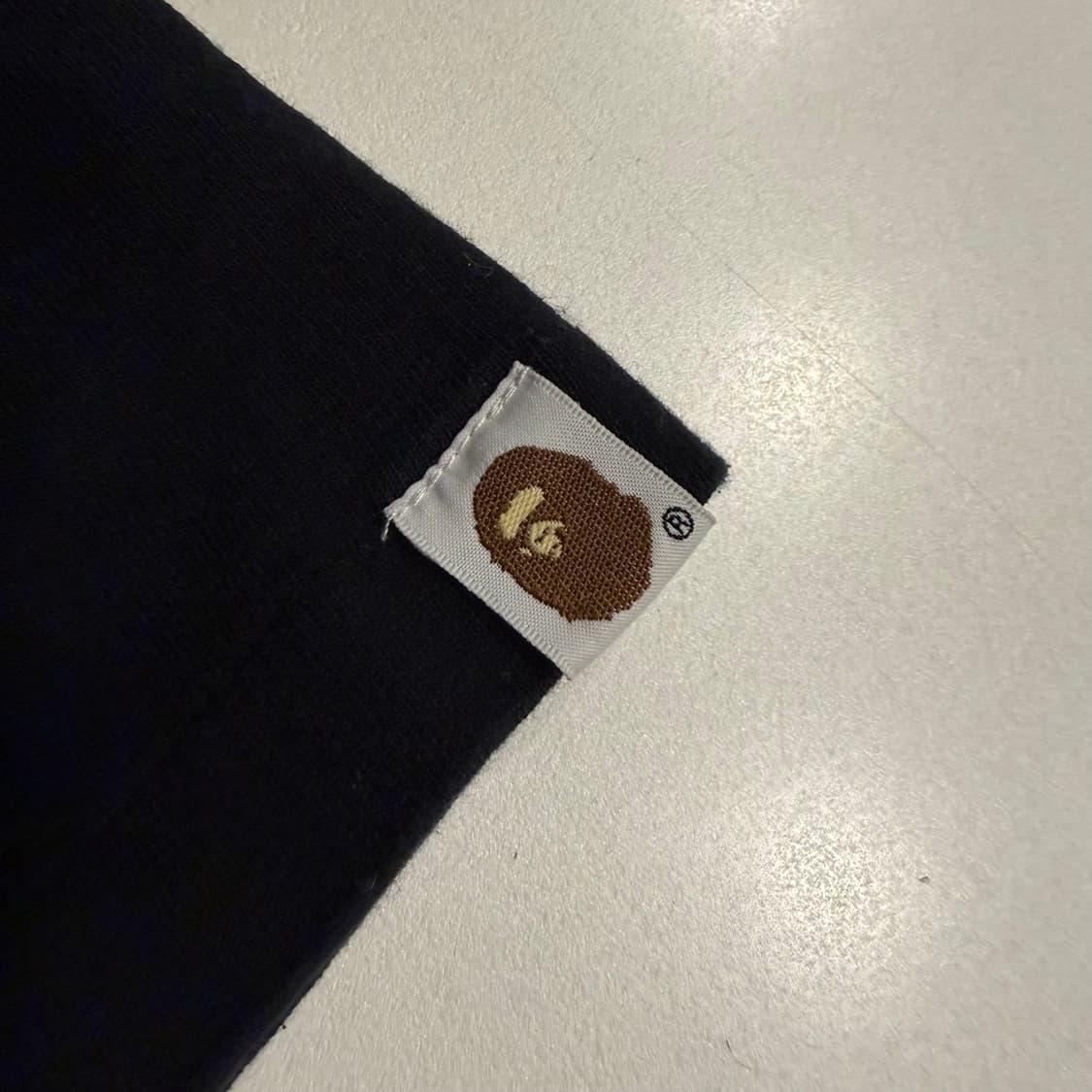 [M] A Bathing Ape 베이프 컬리지 블랙 반팔 티셔츠 B658 상품이미지8