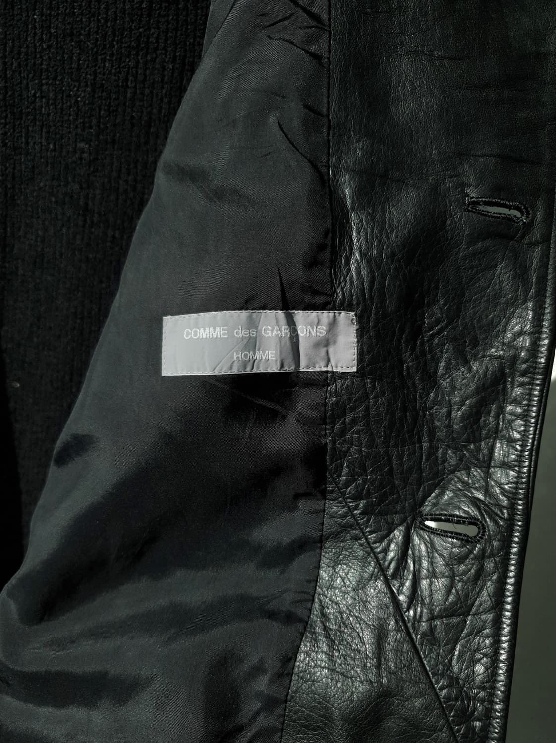 80s Comme Des Garcons docking leather jk 상품이미지9