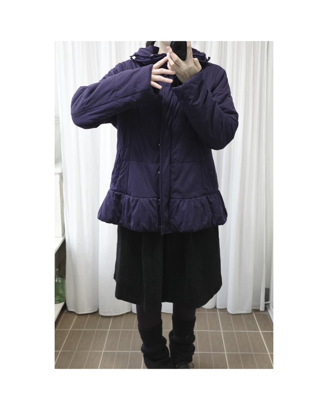 Purple shirring padding 상품이미지5