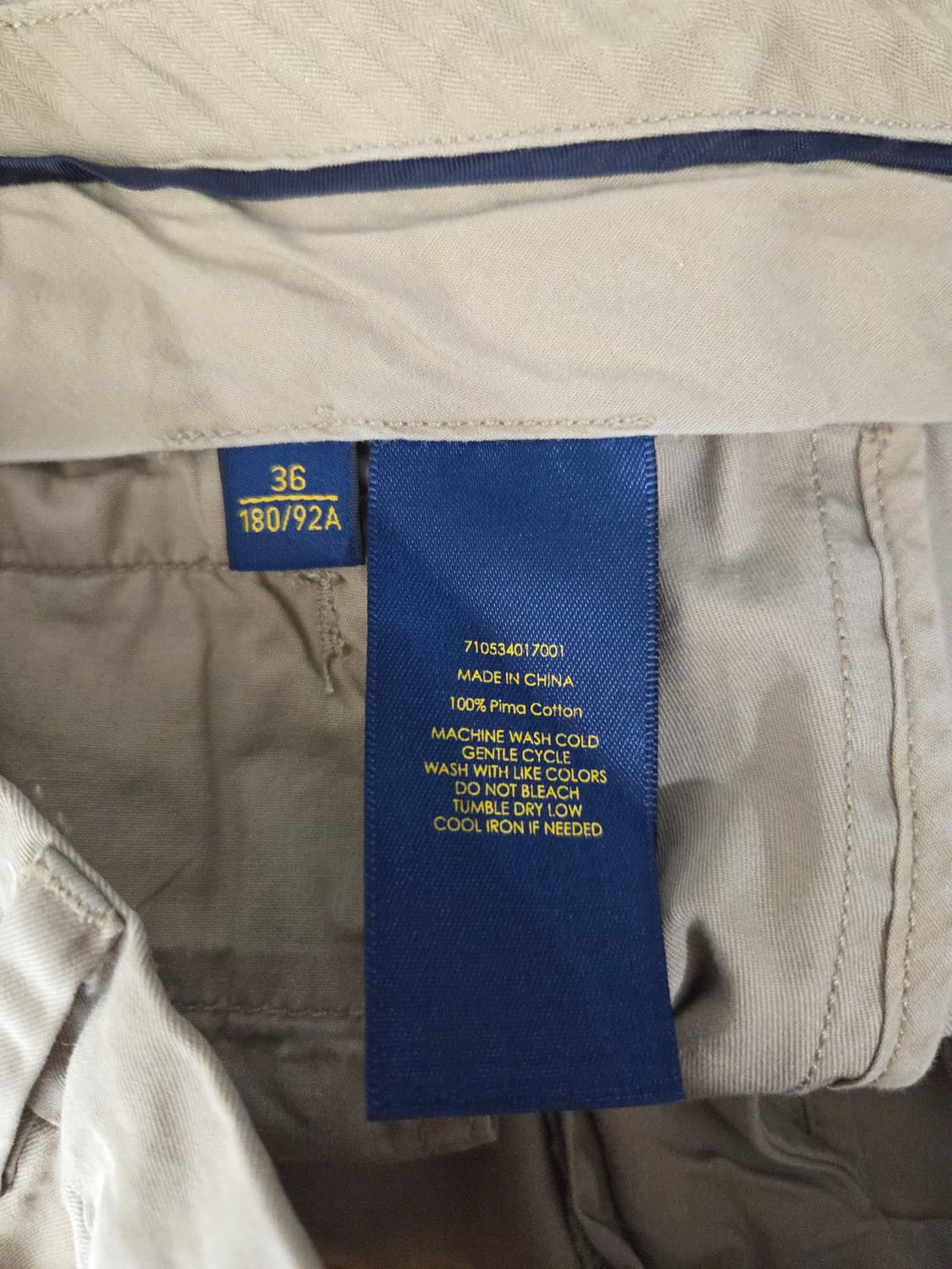 폴로 랄프로렌 피마코튼 스트레이트 핏 치노 반바지 상품이미지6