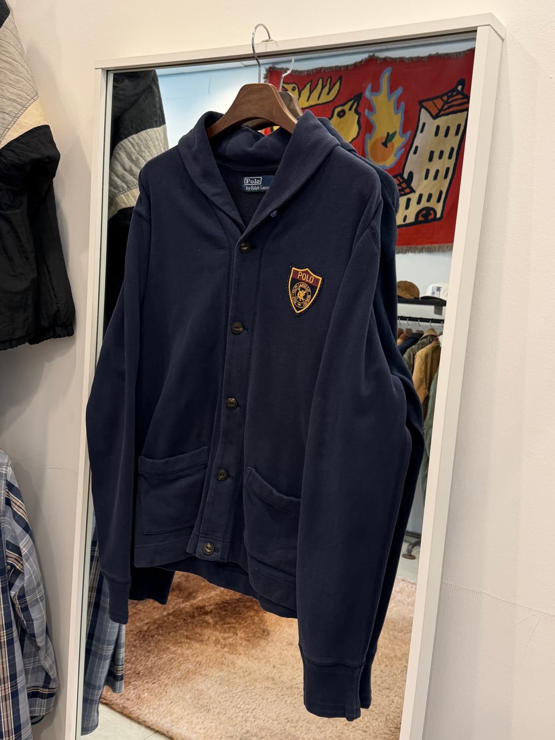 Polo ralph lauren 폴로 랄프로렌 숄카라 가디건 상품이미지1