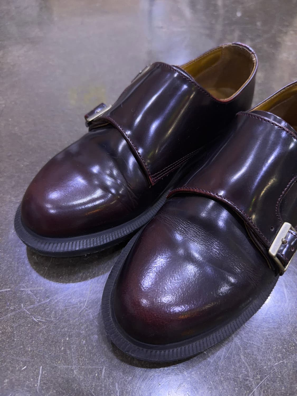 닥터마틴 판도라 더블 몽크 스트랩 슈즈 버건디 220 상품이미지3