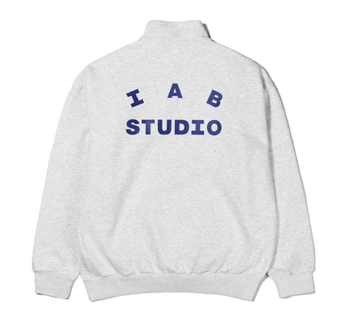 아이앱 스튜디오 하프 집 풀오버 라이트 그레이 (XL) 상품이미지2