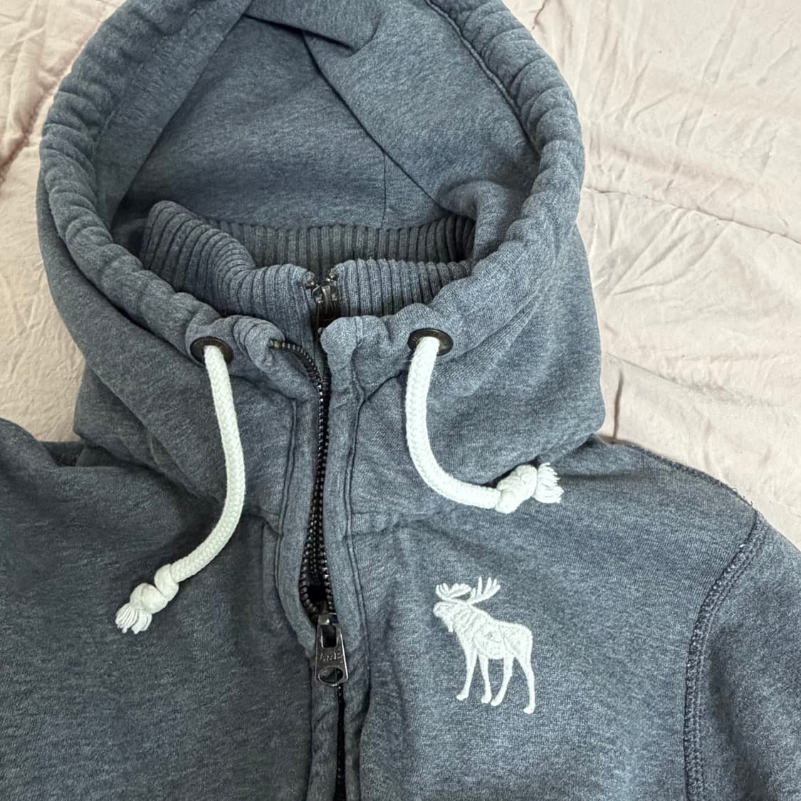 아베크롬비 순록 후드집업 그레이 M 상품이미지3