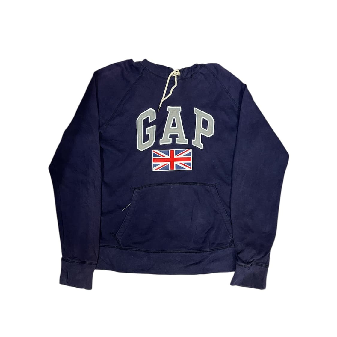 Gap 유니온잭 y2k 빅 로고 네이비 후드티 M 상품이미지5