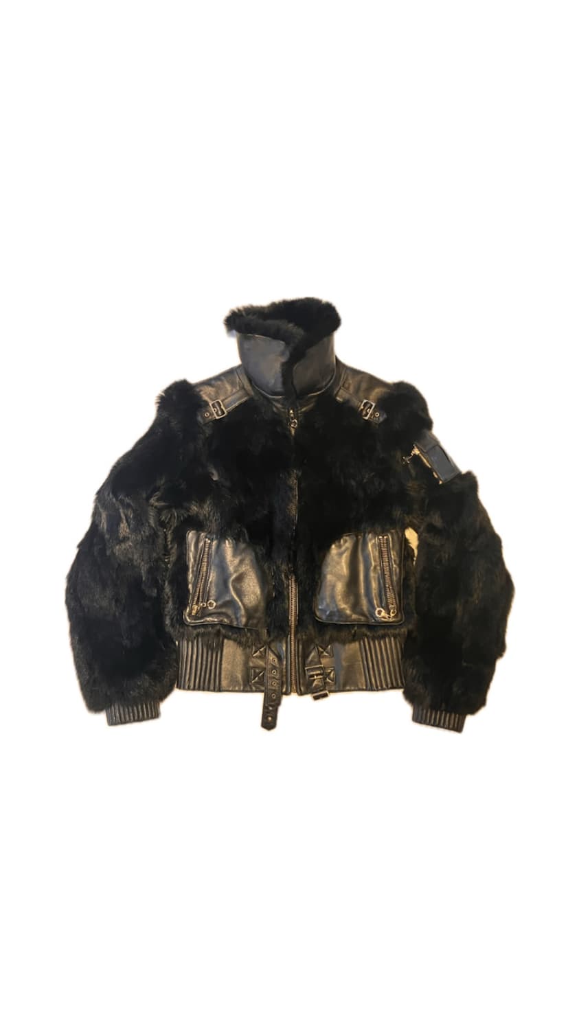 Egoist 블랙 퍼자켓 상품이미지2