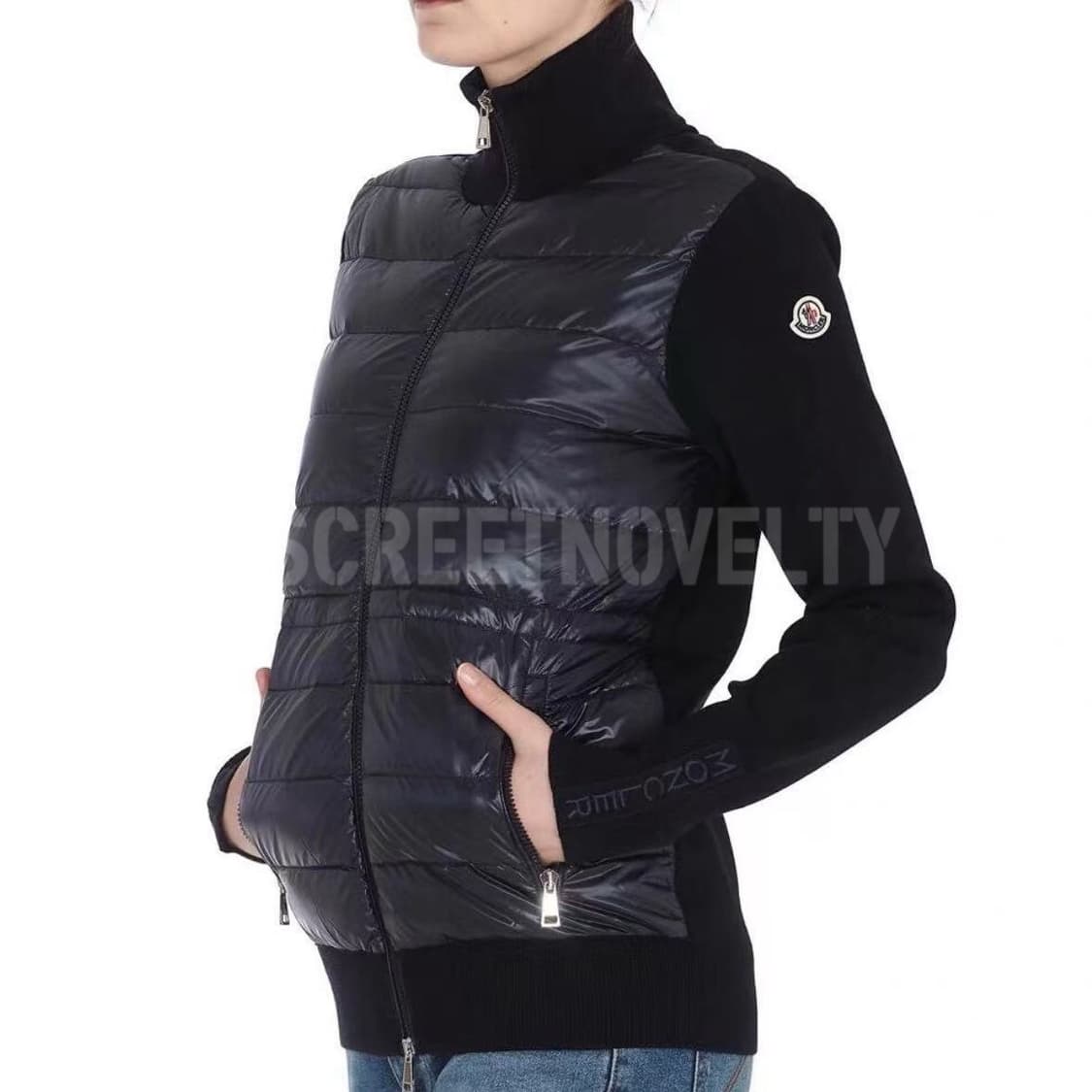 몽끌레어 여성 집엎 자켓 블랙 상품이미지1