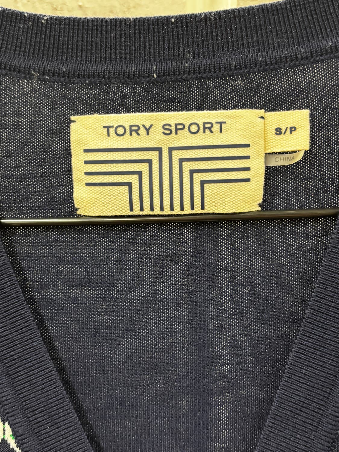 토리 스포츠 패턴 가디건 네이비 S 상품이미지4