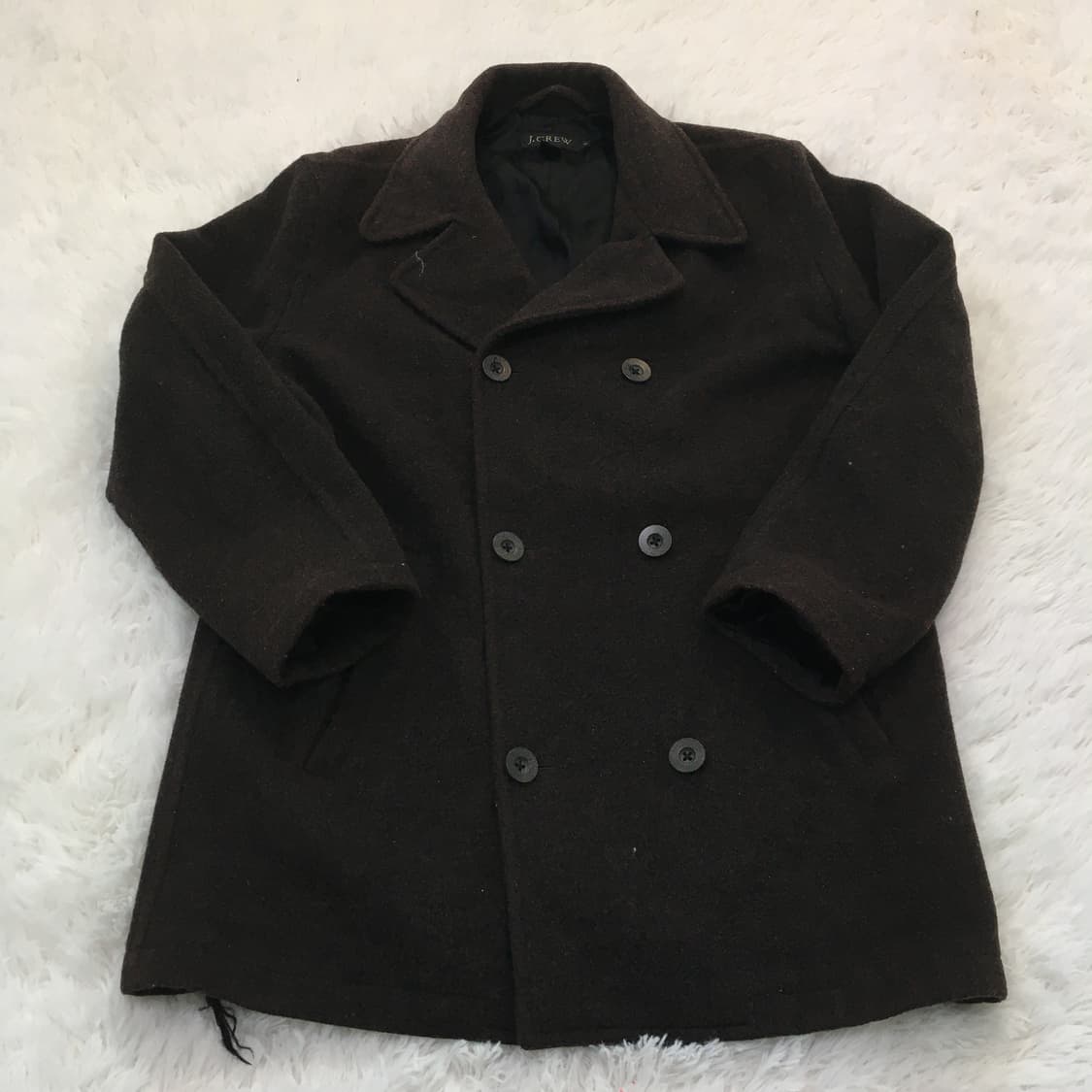 빈티지 제이 크라운 초코 브라운 쓰리 버튼 코트 y2k 스트릿 갸루 펑키 상품이미지1