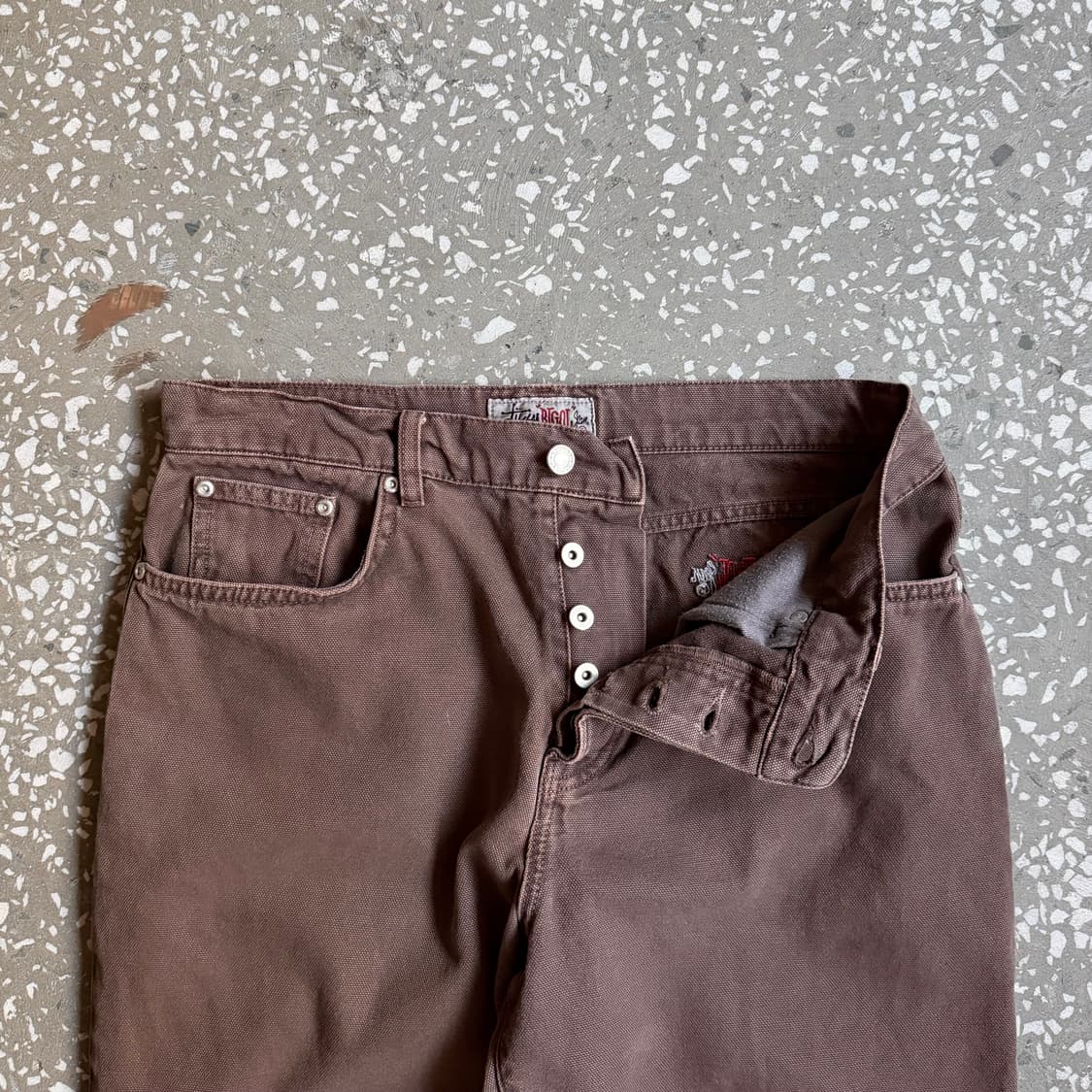 스투시 big ol jean 브라운 상품이미지5