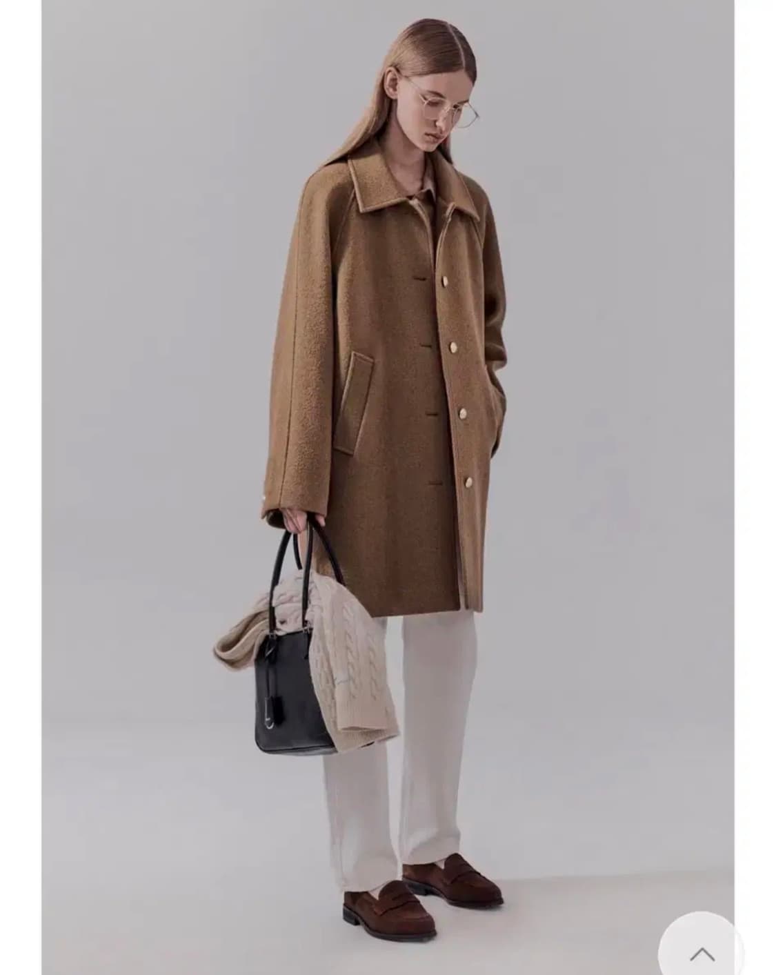 던스트 부클 하프코트 카멜 m 상품이미지2