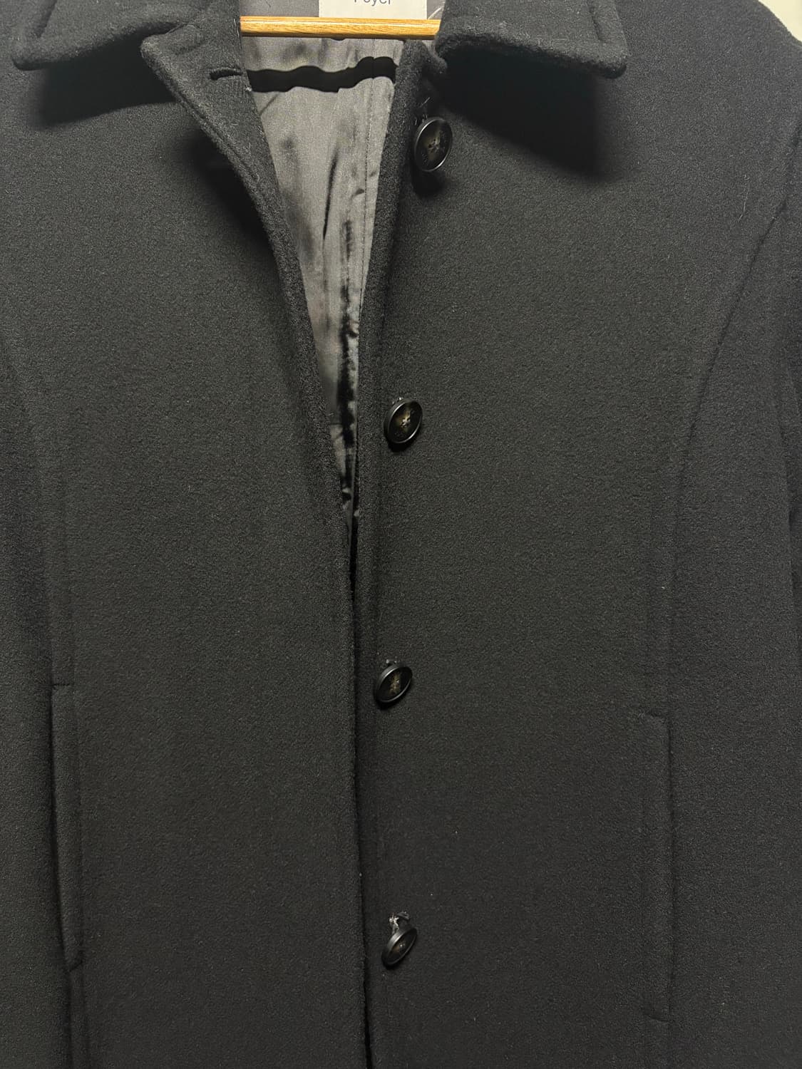 포이어 블랙 코트 상품이미지3