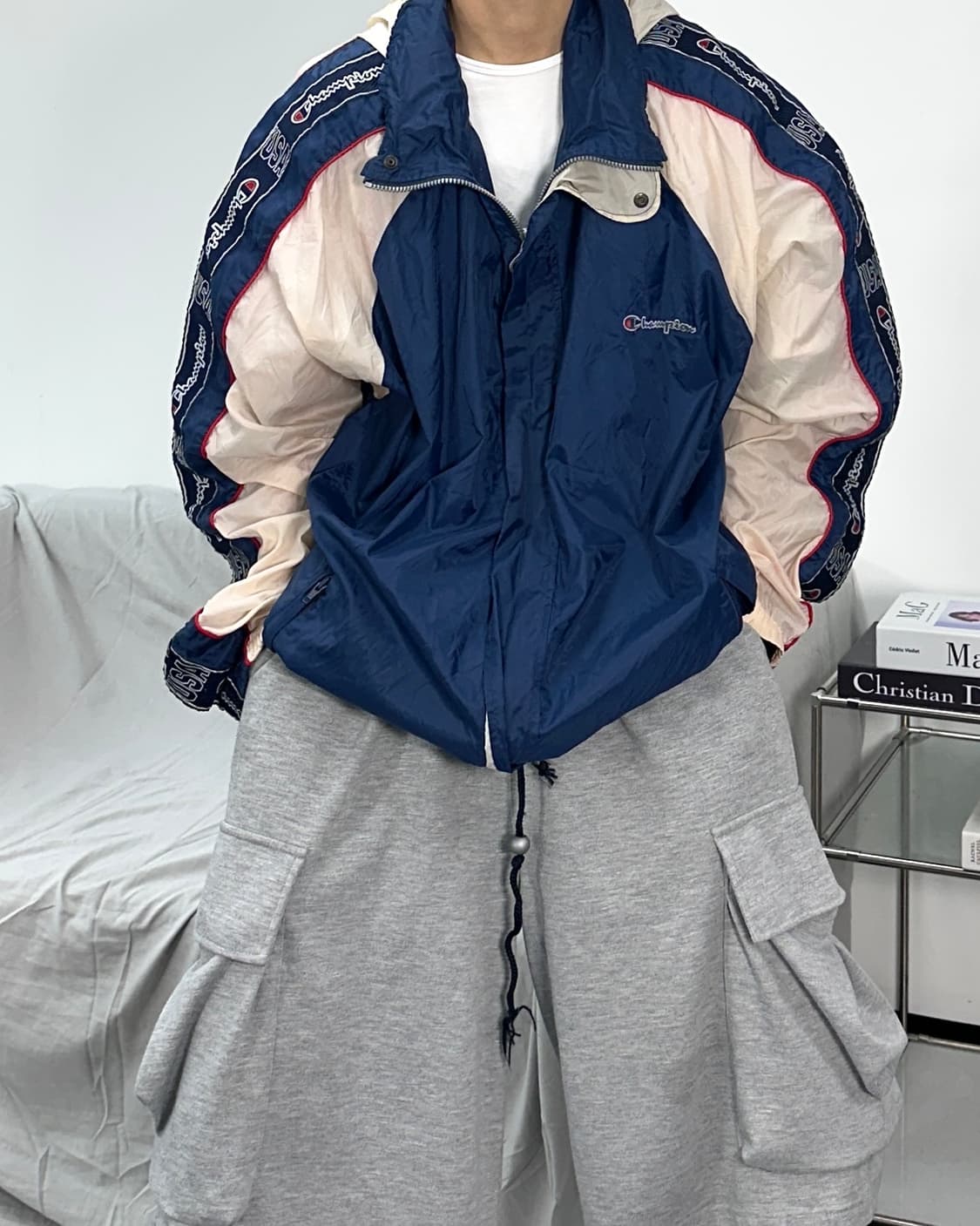 챔피온 00s USA 빅로고 바람막이 2XL 상품이미지1