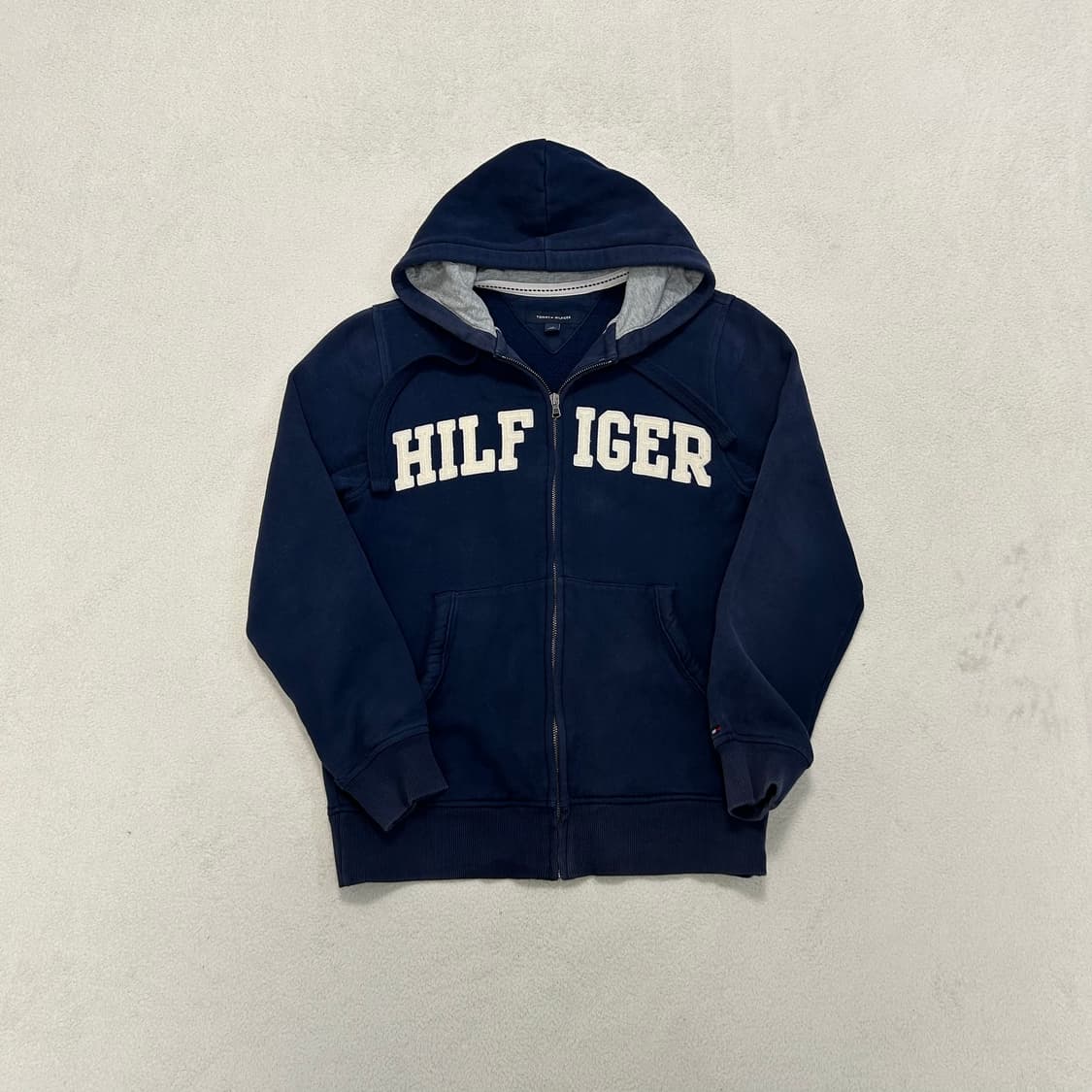 Tommyhilfiger navy hood zip-up 상품이미지4