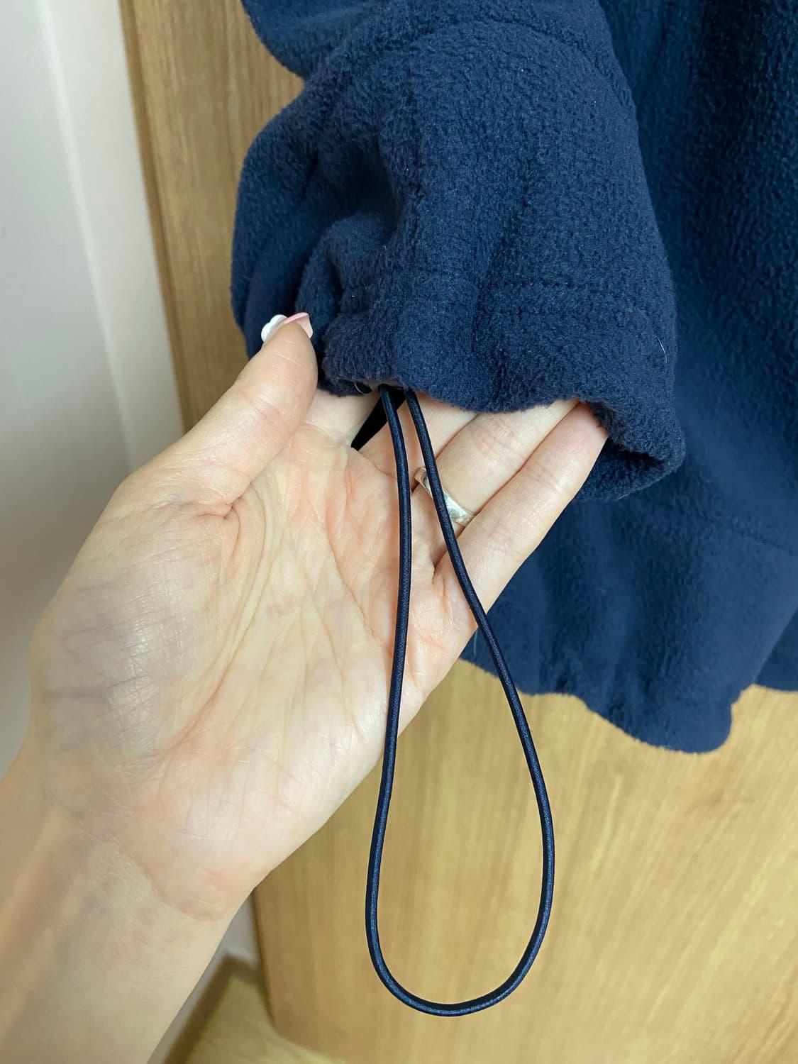 AEAE 에이이에이이 벌룬 플리스 스커트 네이비 상품이미지2