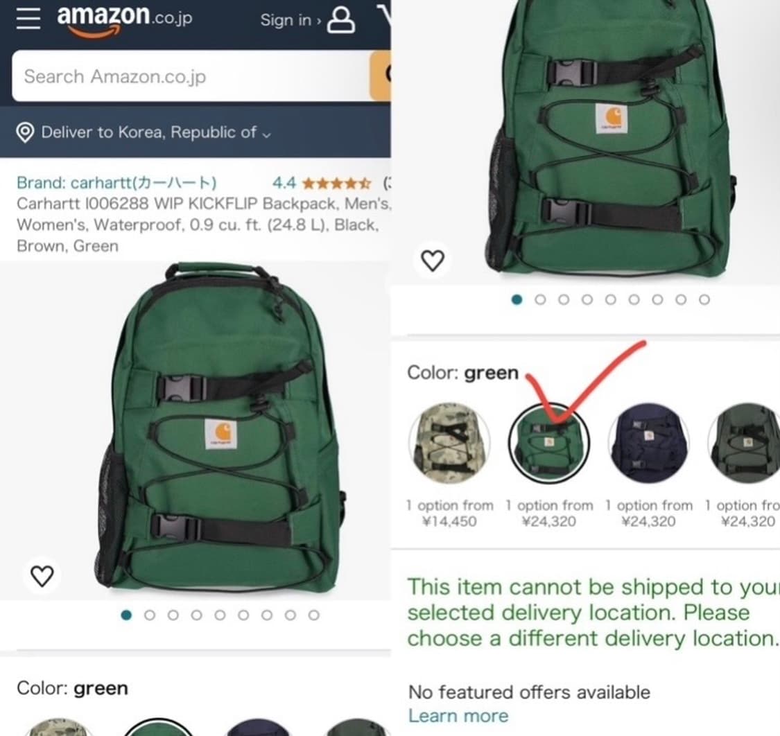 칼하트 재팬 킥플립 백팩 트리하우스 상품이미지2