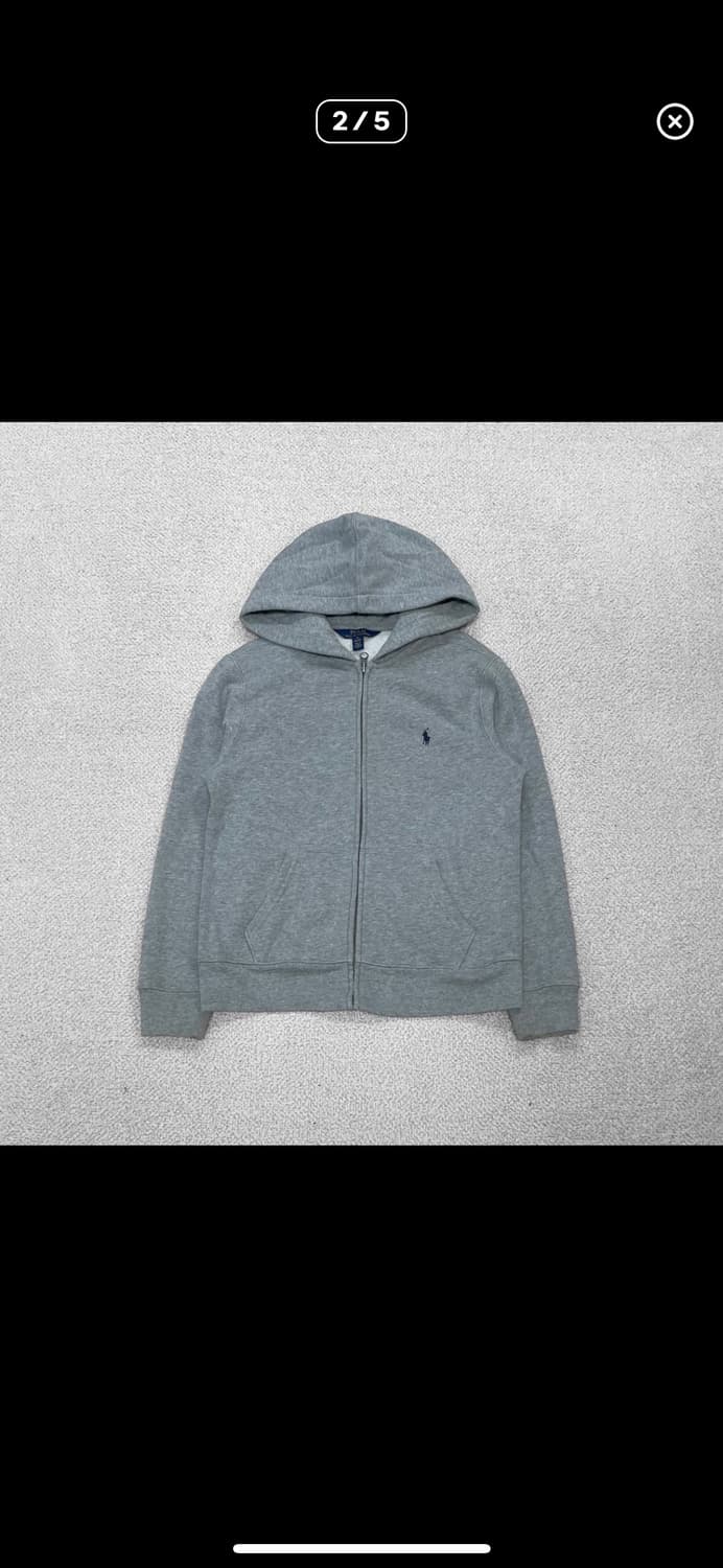 폴로 랄프로렌 그레이 후드집업 M 상품이미지2