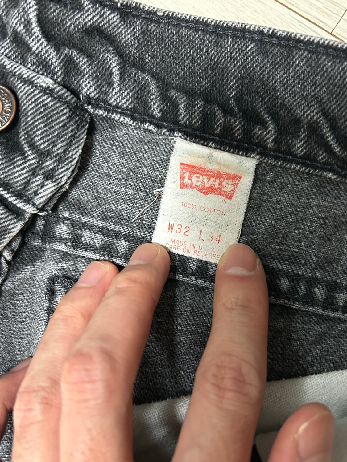 빈티지 리바이스 517 90s 흑청 usa 상품이미지3