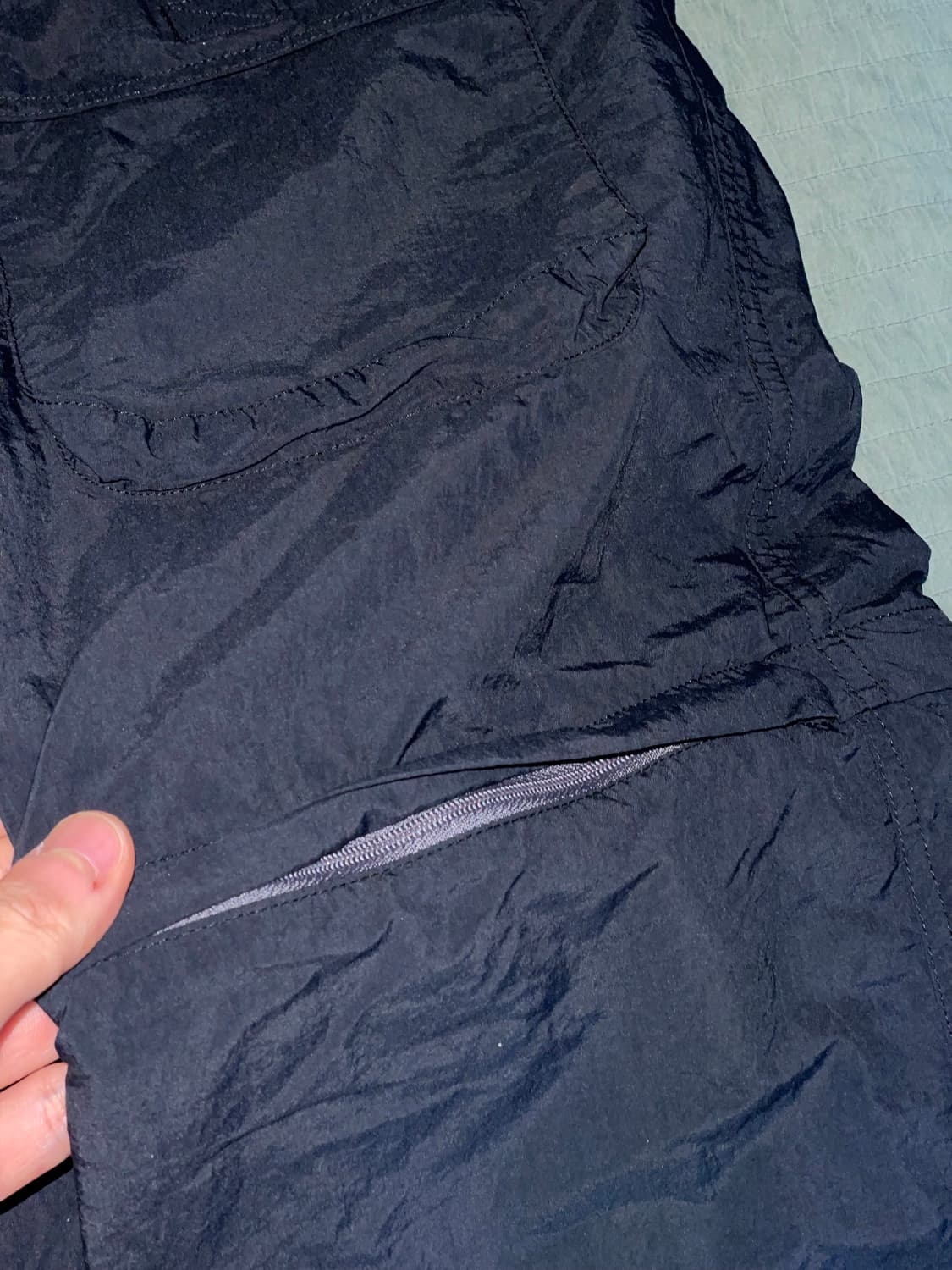 [L] 빔즈 X 컬럼비아 PFG 로그리버 BMS 나일론 피싱 팬츠 블랙 상품이미지7