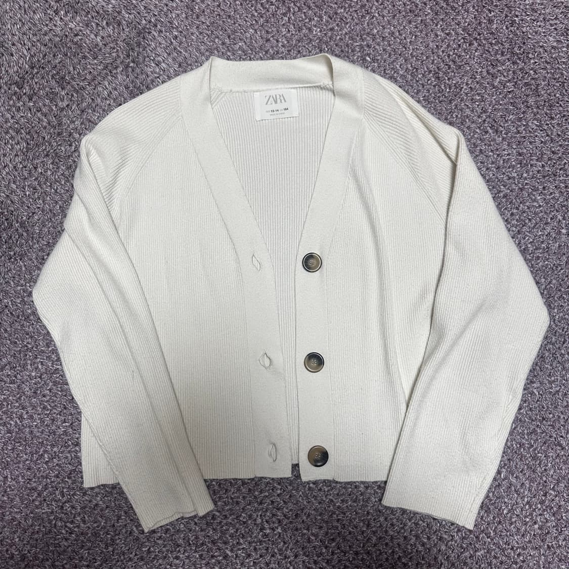 자라 아이보리 니트 가디건 상품이미지1