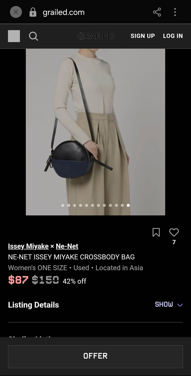 ne-net 원통 바게트 크로스백  상품이미지2