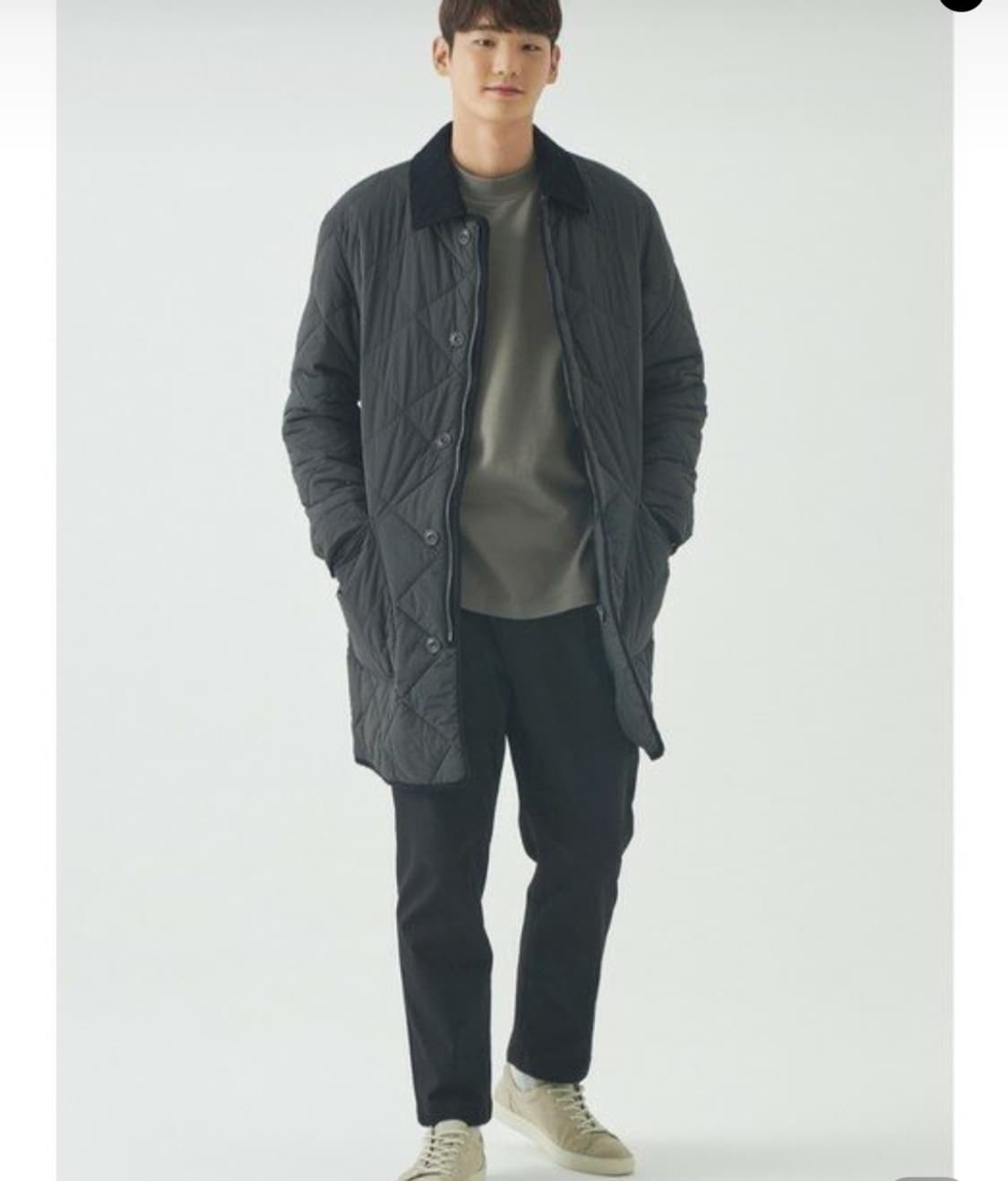 에피그램 코듀로이 퀼팅 코트 상품이미지1