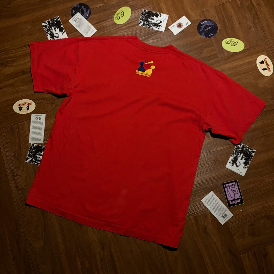 90s Carl popper debate program 싱글스티치 티셔츠 상품이미지2