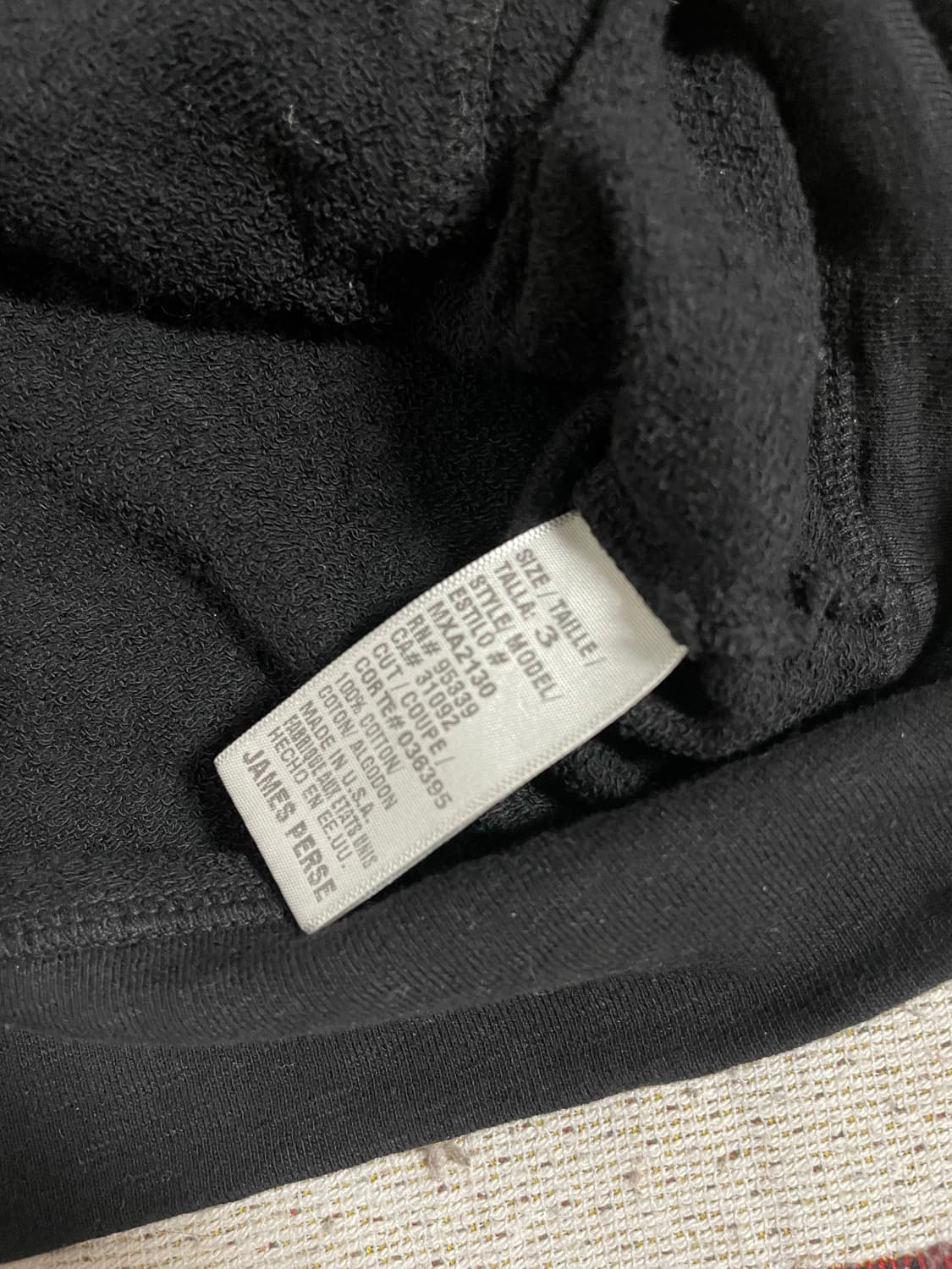 제임스펄스 블랙 후드티(3) 상품이미지5