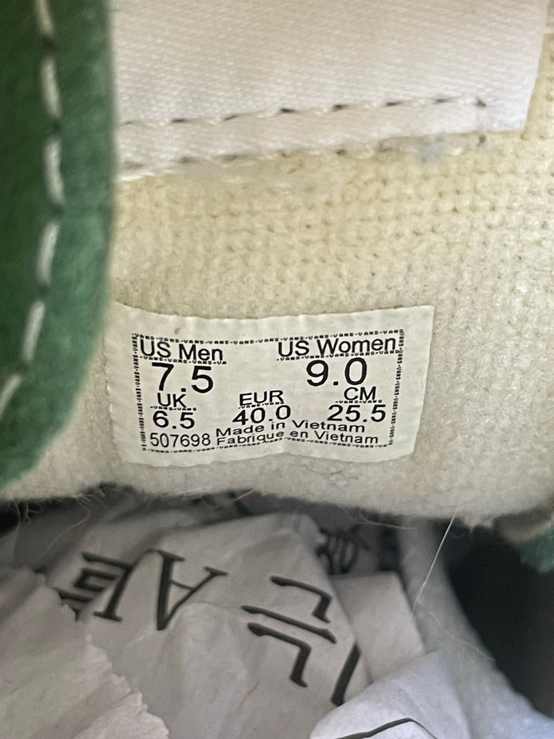 Vans 스케이트 하이 카키 255 상품이미지8