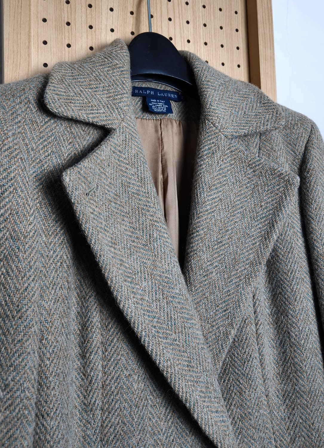 랄프로렌 이태리 알파카 램스울 헤링본 롱코트 2 상품이미지3