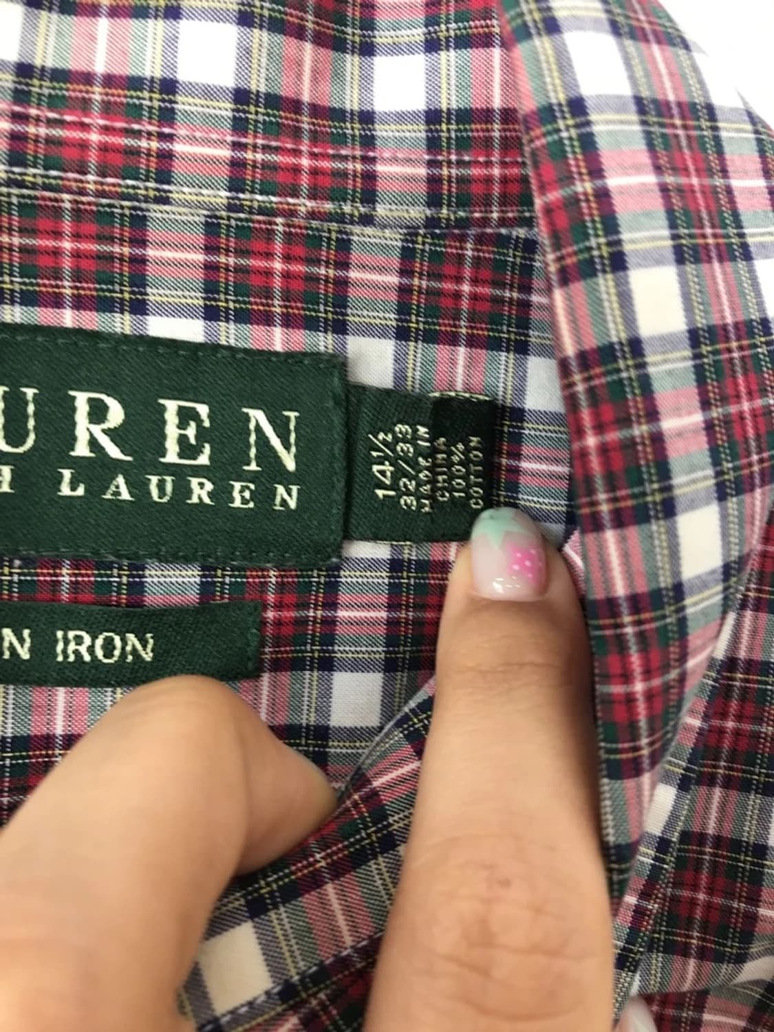Lauren Ralph Lauren Red Plaid Shirt 상품이미지6