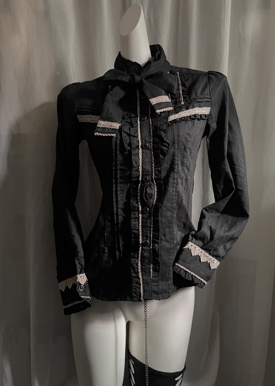 Axes femme 엑시즈팜 리본 블라우스 공겜여주 상품이미지3