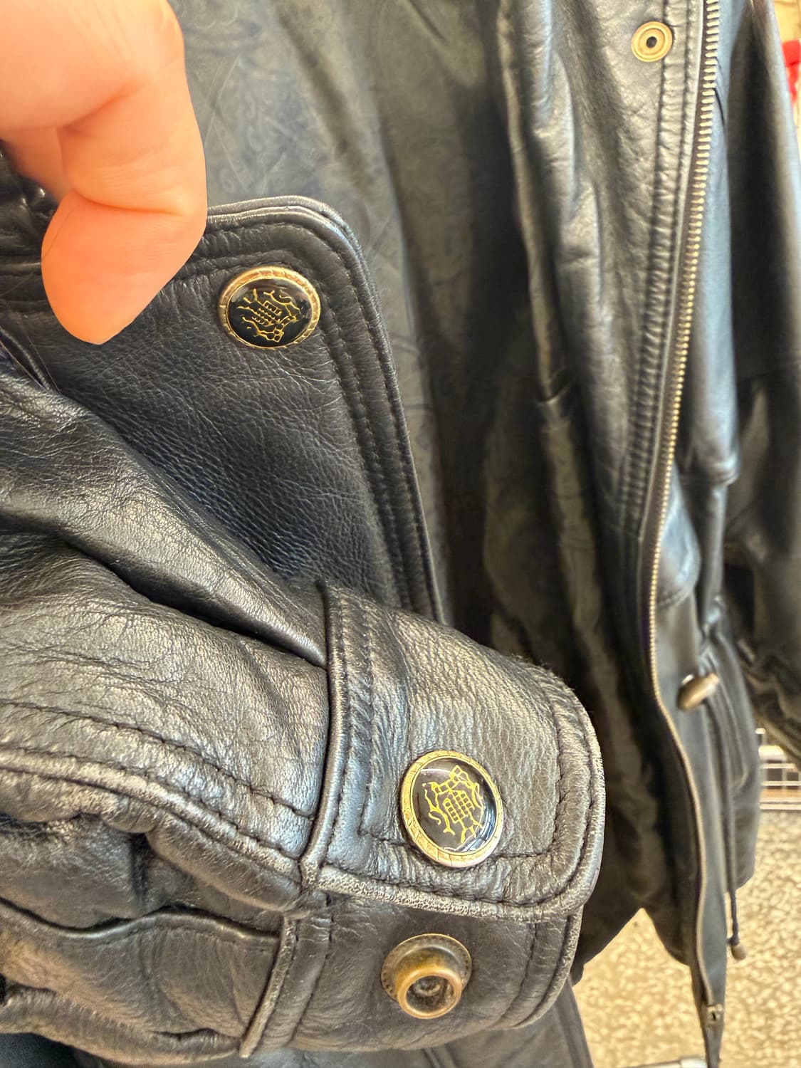 YK콜렉션 드럼다이드 사파리 가죽 자켓 상품이미지7