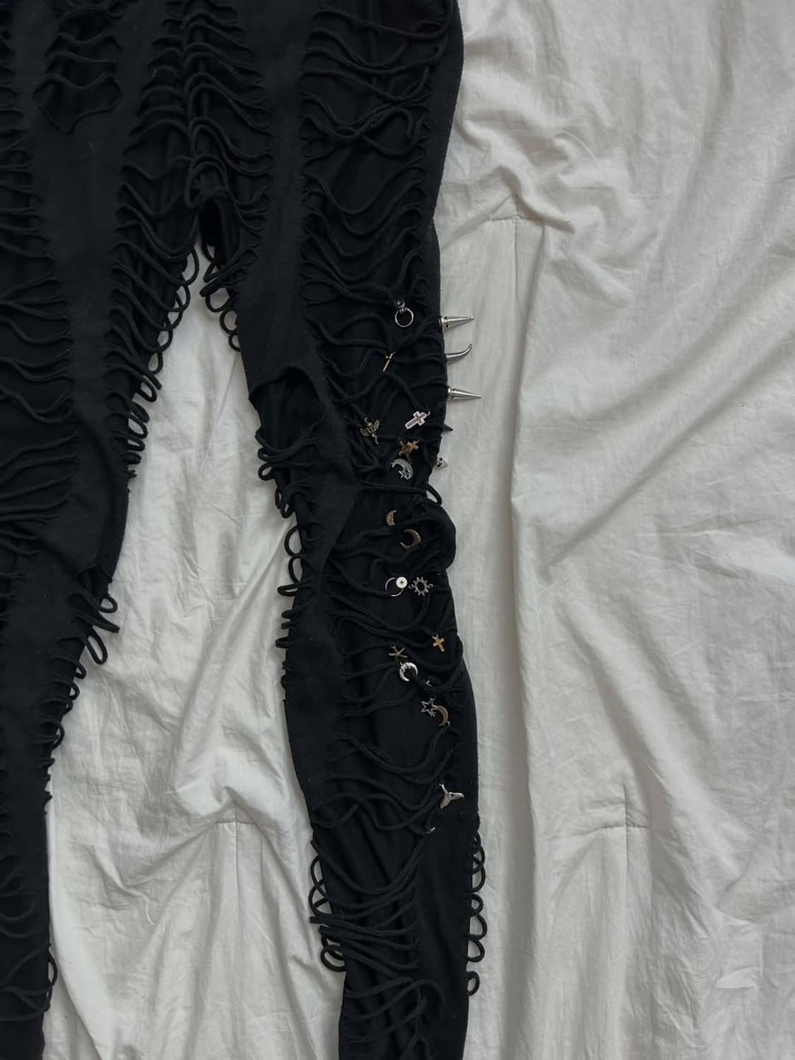 Charm black leggings 상품이미지4