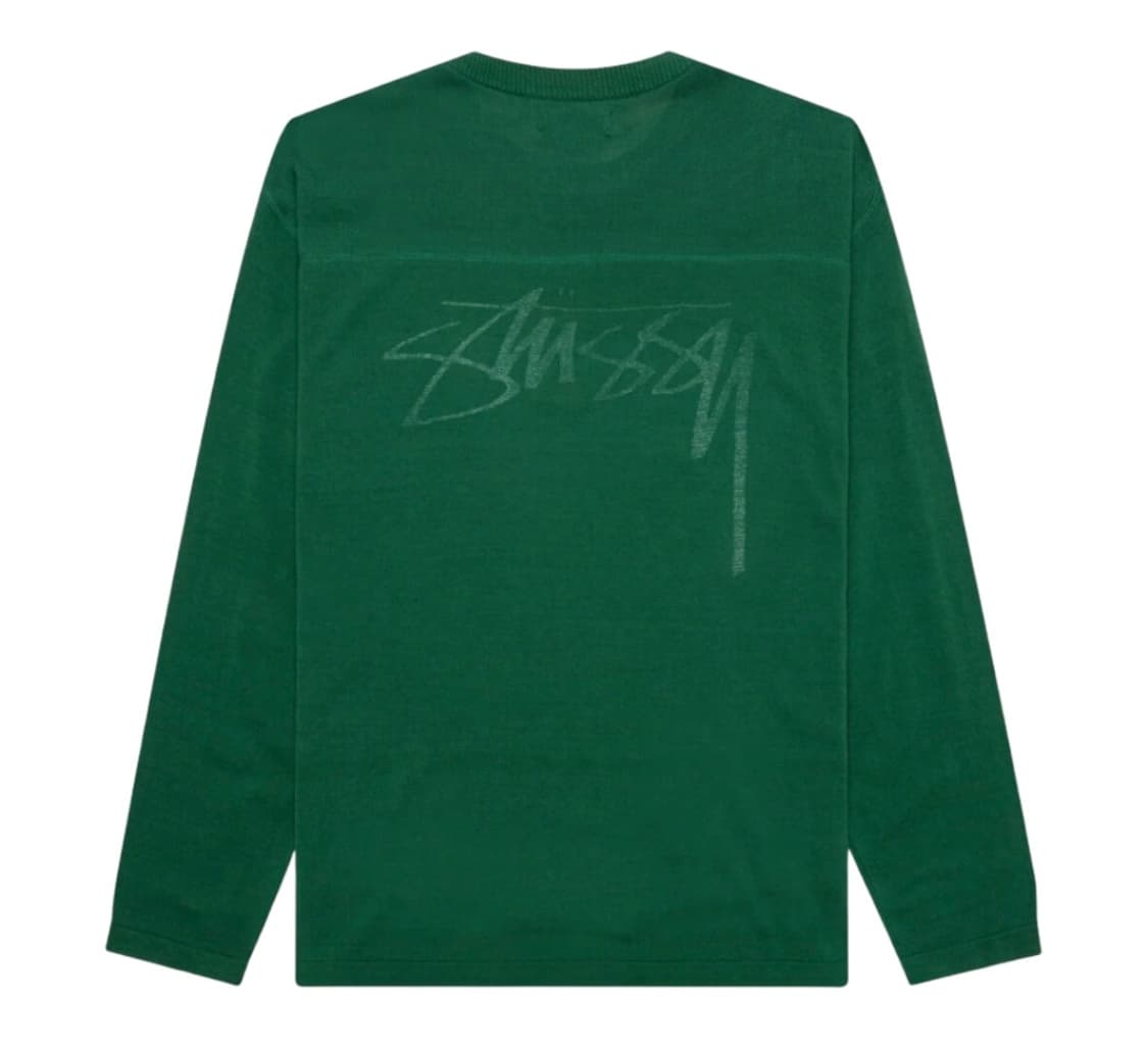 [L] 스투시 풋볼 스웨터 그린 상품이미지1